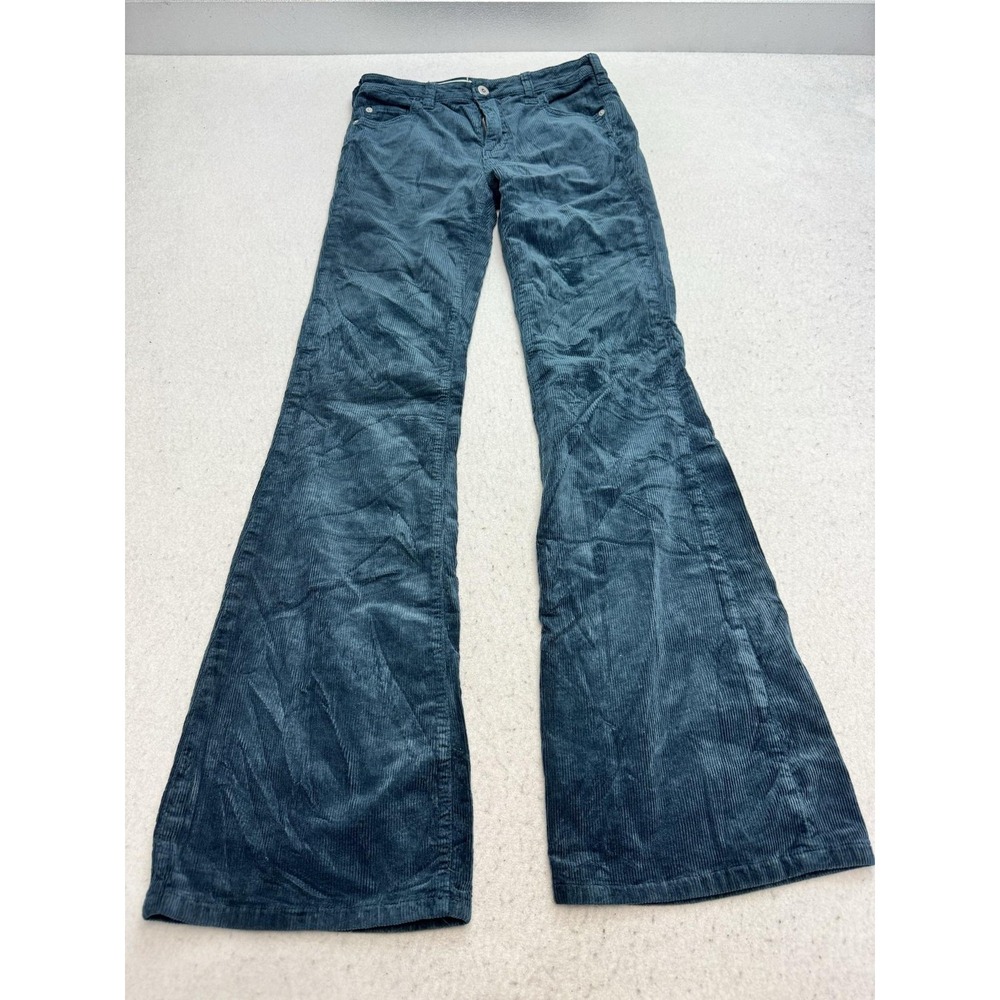 Pilcro Pants Womens 26 Blue Corduroy High Rise Bootcut Stretch Anthropologie